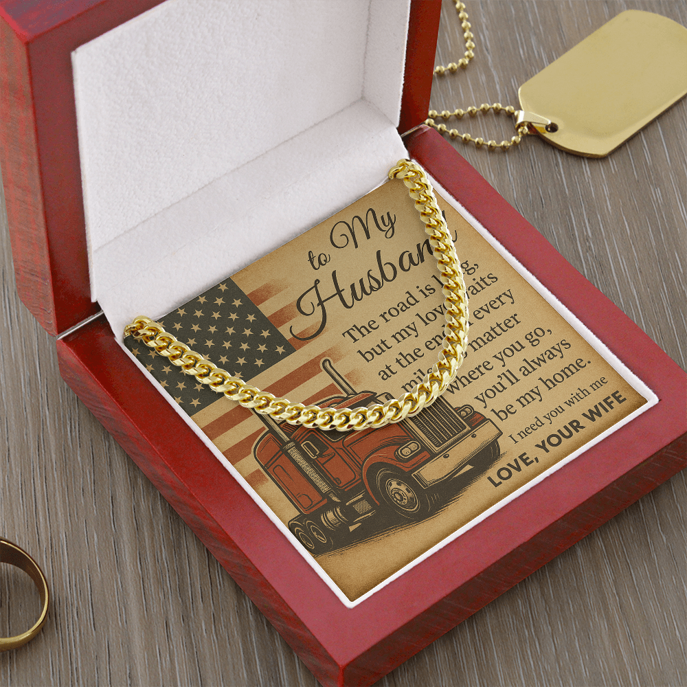 Trucker Husband Gift From Wife – Love Message Card