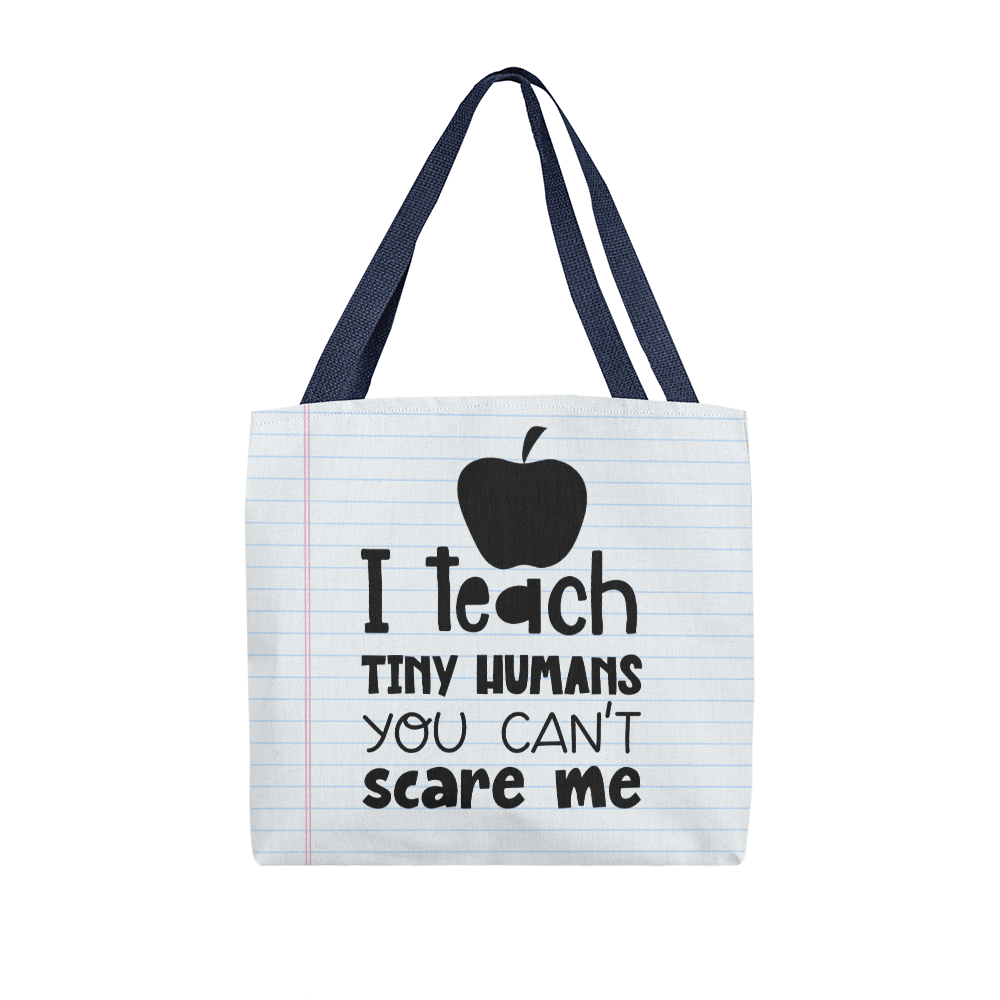 TEACH TINY HUMANS TOTE BAG - PAPER