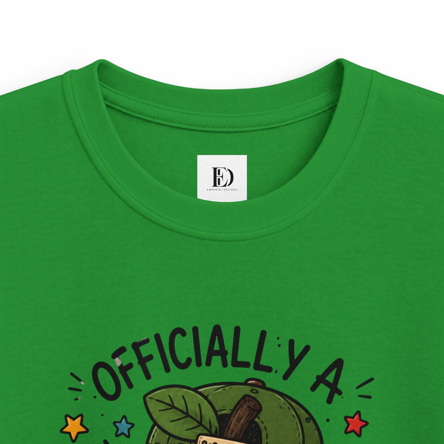 Officially a 1st Grade Grader Kids Tee — Personalized Back-to-School Shirt