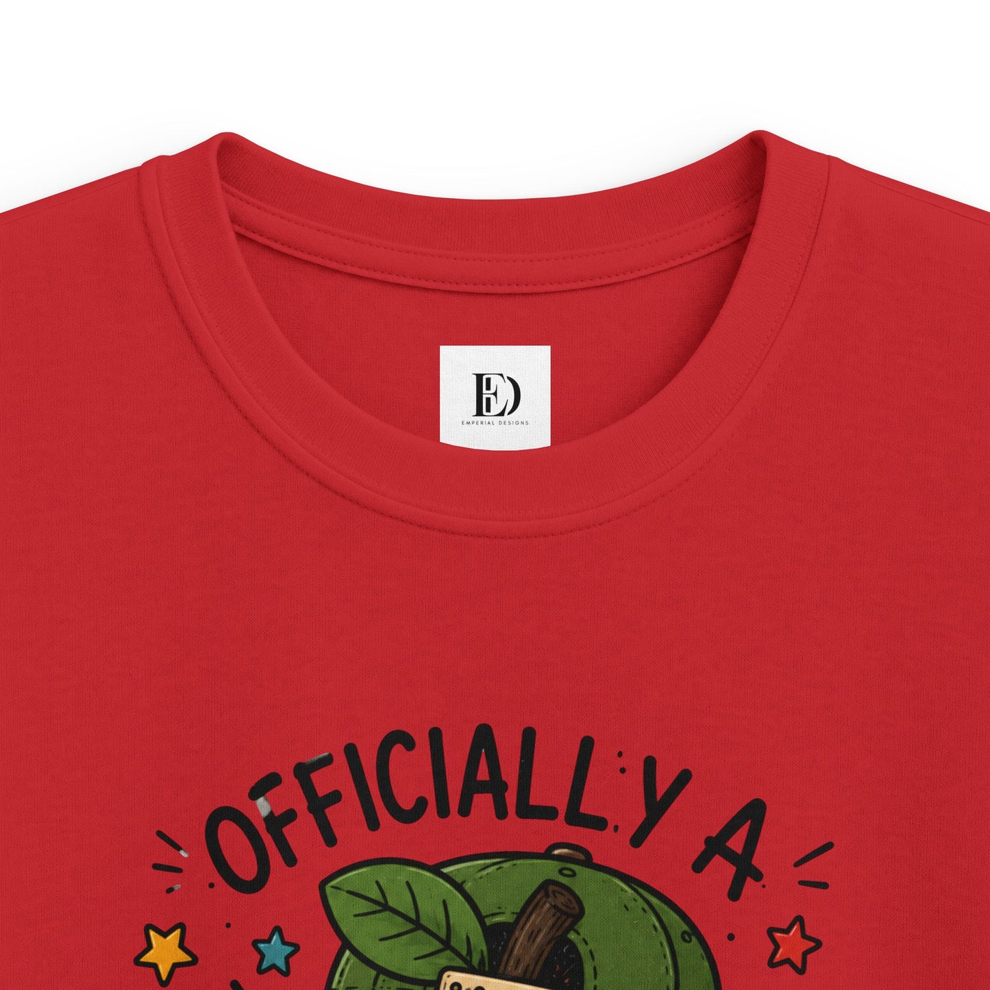 Officially a 1st Grade Grader Kids Tee — Personalized Back-to-School Shirt