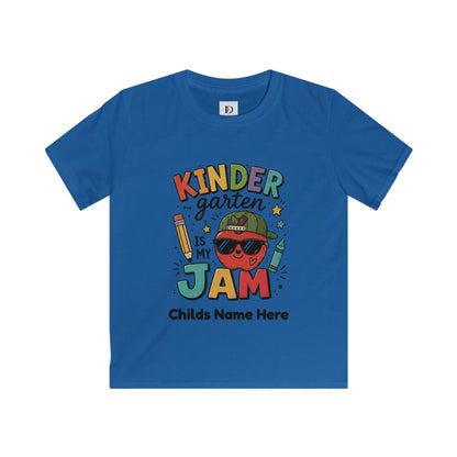 Kindergarten Is My Jam Kids T-Shirt — Personalized Back-to-School Shirt
