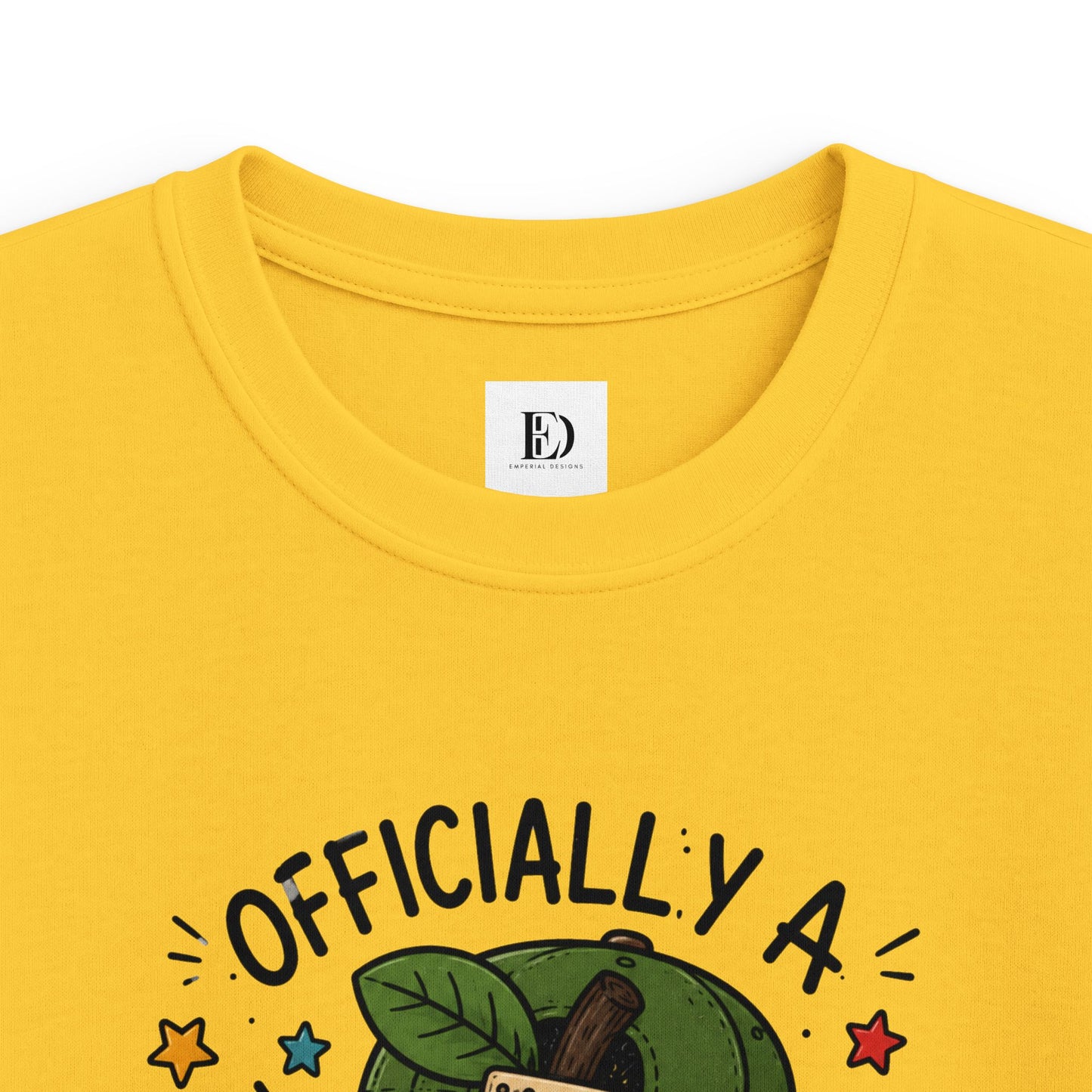Officially a 1st Grade Grader Kids Tee — Personalized Back-to-School Shirt
