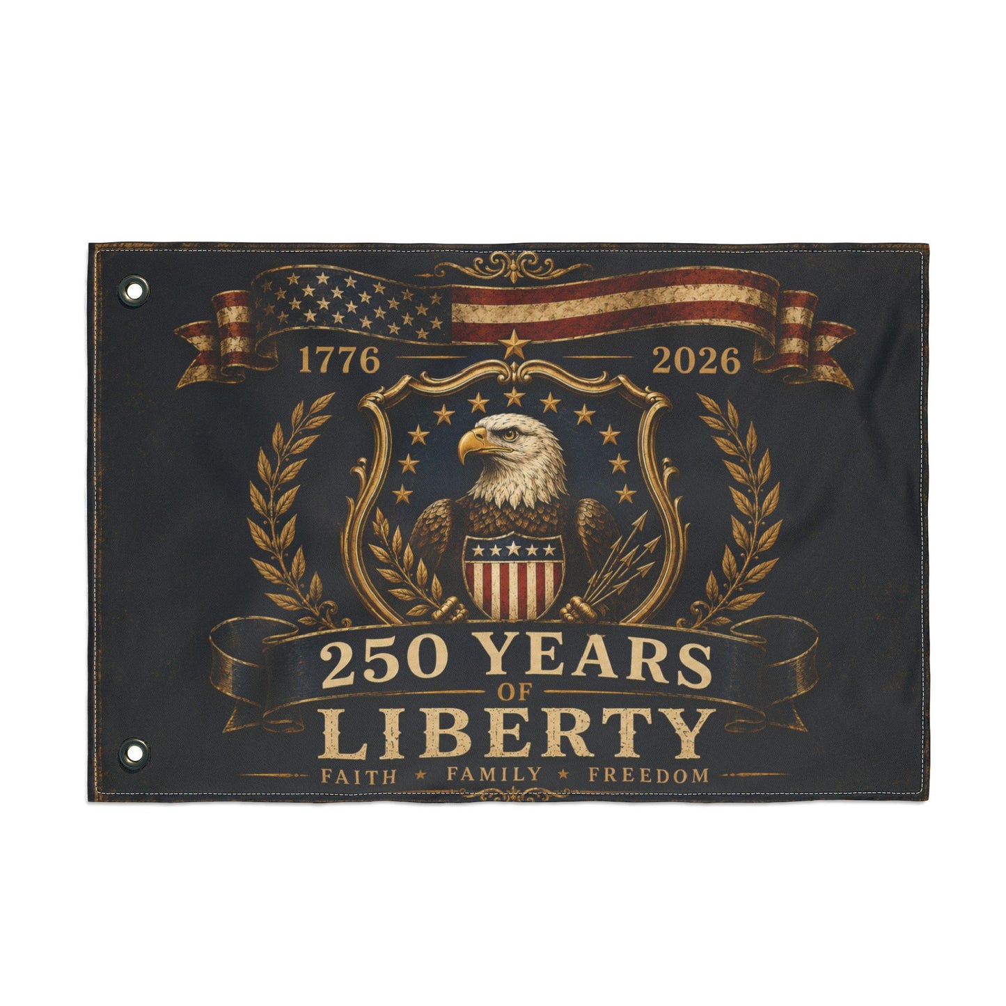 America 250 Eagle Liberty Flag | 1776–2026 Patriotic Heritage Banner