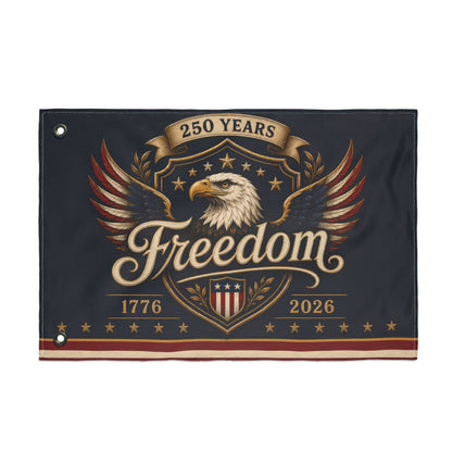 250 Years of Freedom Eagle Flag | America 250 Patriotic Banner 1776–2026