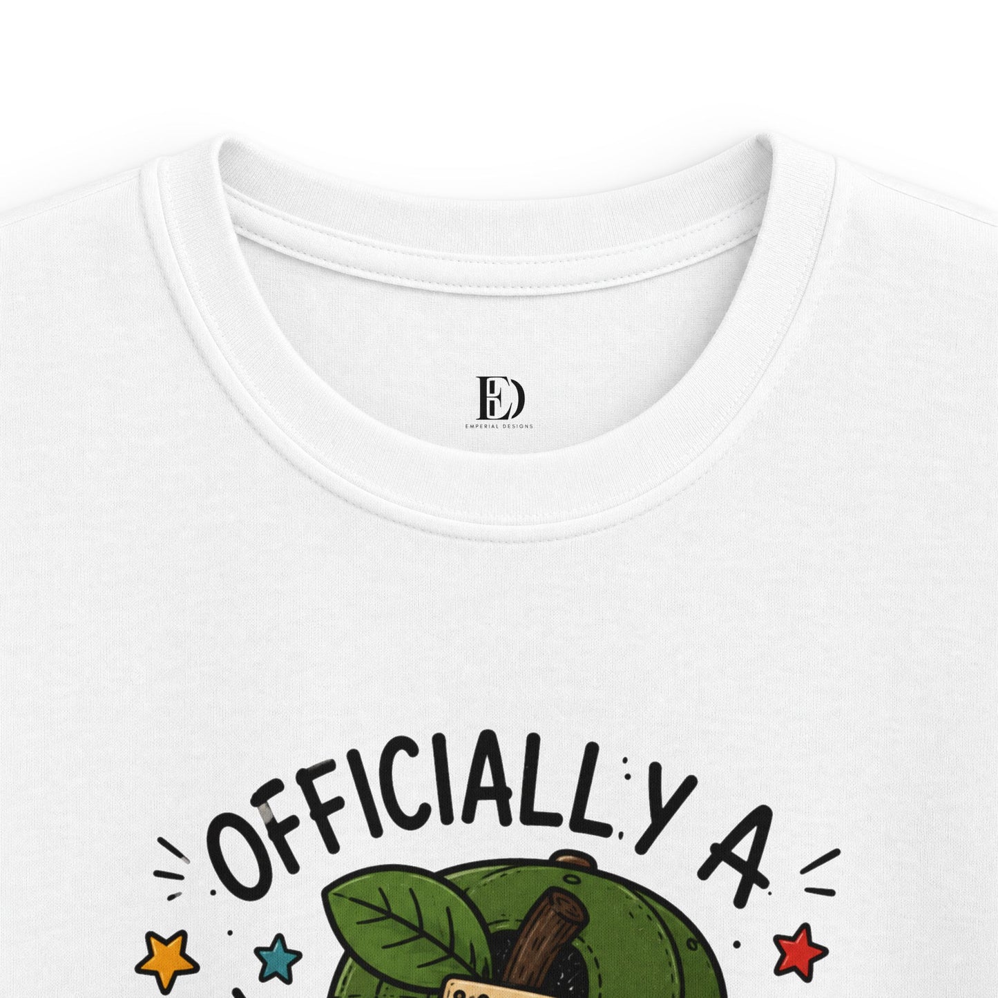 Officially a 1st Grade Grader Kids Tee — Personalized Back-to-School Shirt