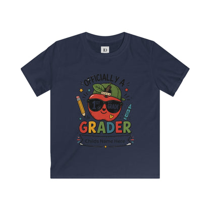 Officially a 1st Grade Grader Kids Tee — Personalized Back-to-School Shirt