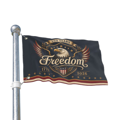 250 Years of Freedom Eagle Flag | America 250 Patriotic Banner 1776–2026
