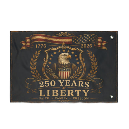 America 250 Eagle Liberty Flag | 1776–2026 Patriotic Heritage Banner