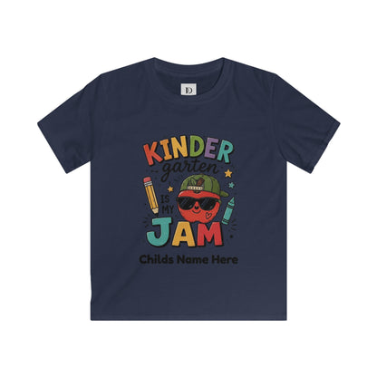 Kindergarten Is My Jam Kids T-Shirt — Personalized Back-to-School Shirt