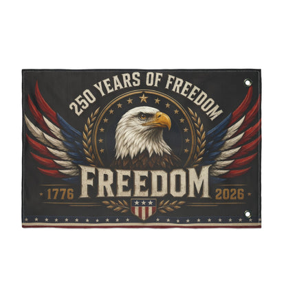 250 Years of Freedom Eagle Flag | America 250 Patriotic Banner 1776–2026