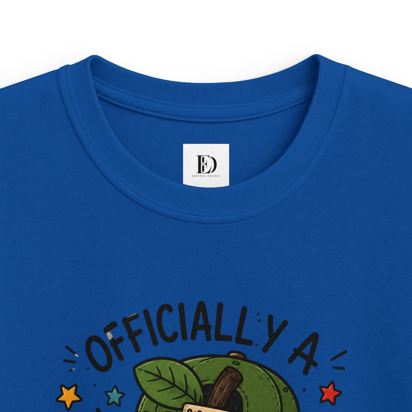 Officially a 1st Grade Grader Kids Tee — Personalized Back-to-School Shirt
