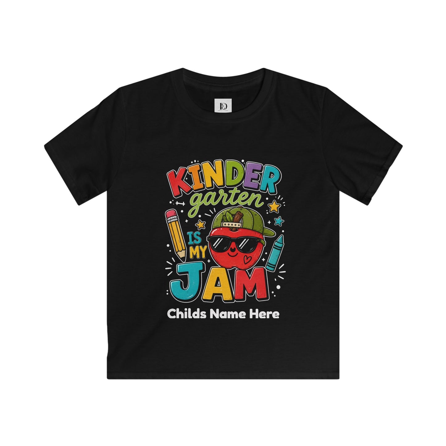 Kindergarten Is My Jam Kids T‑Shirt — Personalized Back‑to‑School Tee - Custom First Day Of School T-Shirt