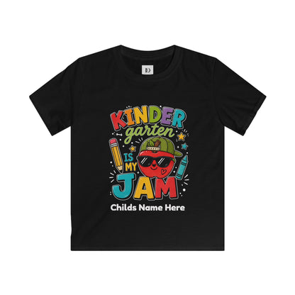 Kindergarten Is My Jam Kids T‑Shirt — Personalized Back‑to‑School Tee - Custom First Day Of School T-Shirt