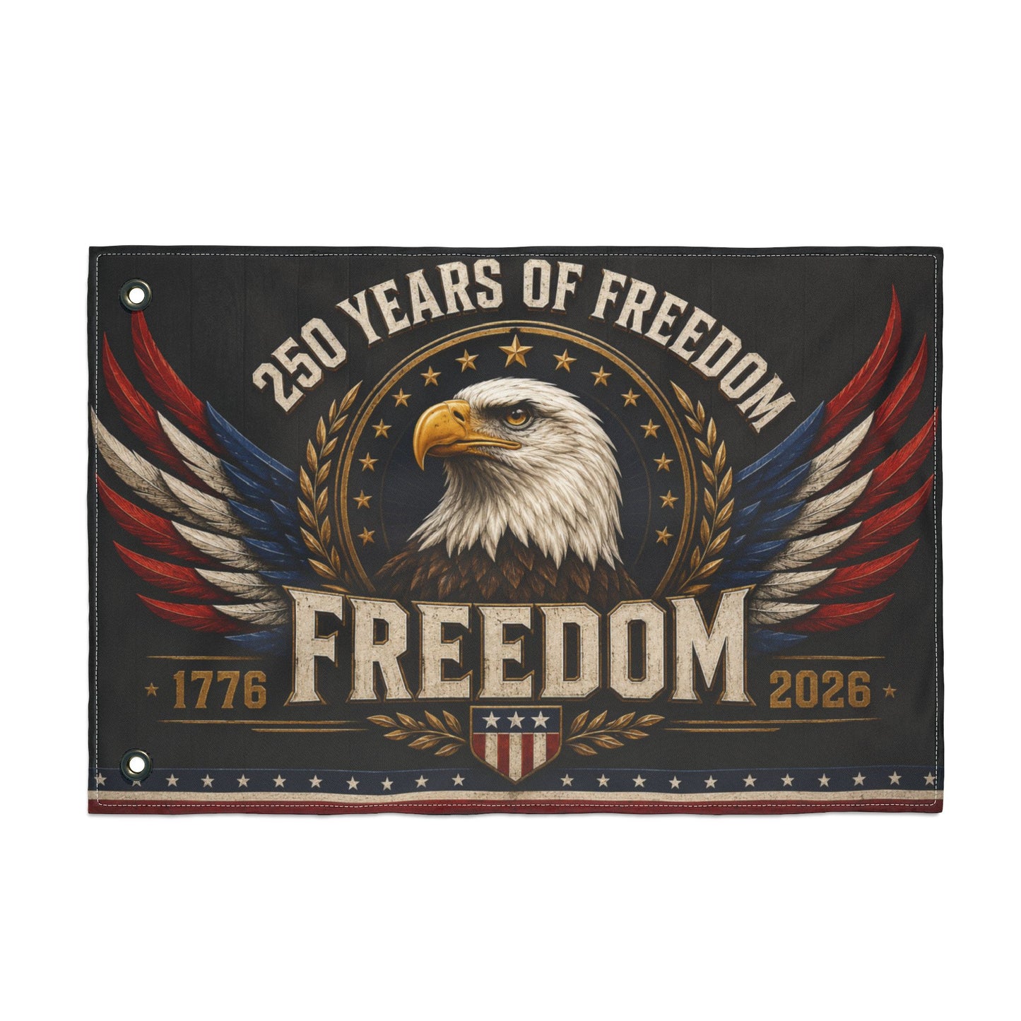 250 Years of Freedom Eagle Flag | America 250 Patriotic Banner 1776–2026