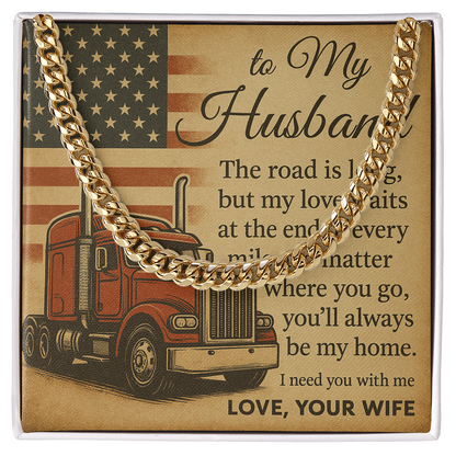 Trucker Husband Gift From Wife – Love Message Card