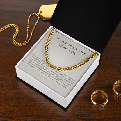 Cuban Link Necklace – Meaningful Gift for Son on His Wedding Day