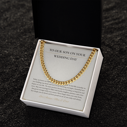 Cuban Link Necklace – Meaningful Gift for Son on His Wedding Day