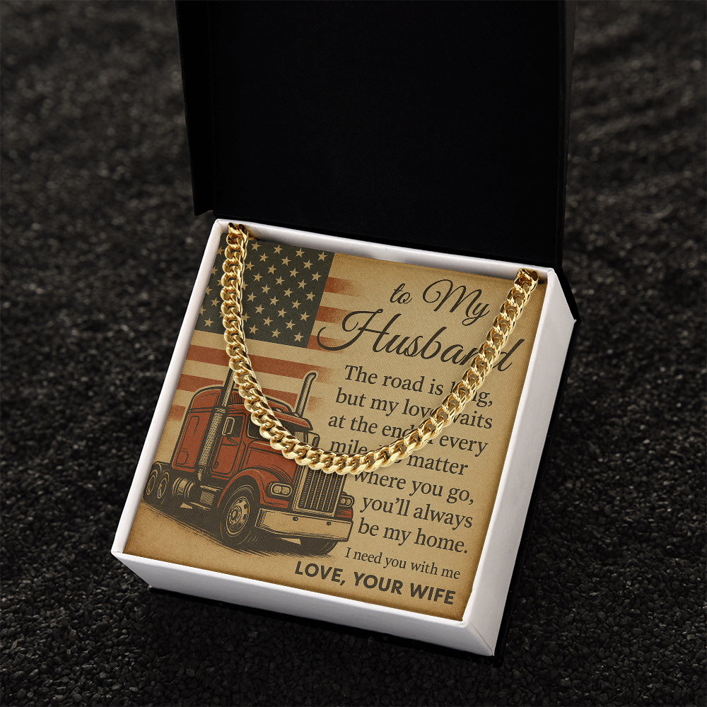 Trucker Husband Gift From Wife – Love Message Card