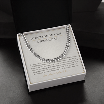 Cuban Link Necklace – Meaningful Gift for Son on His Wedding Day