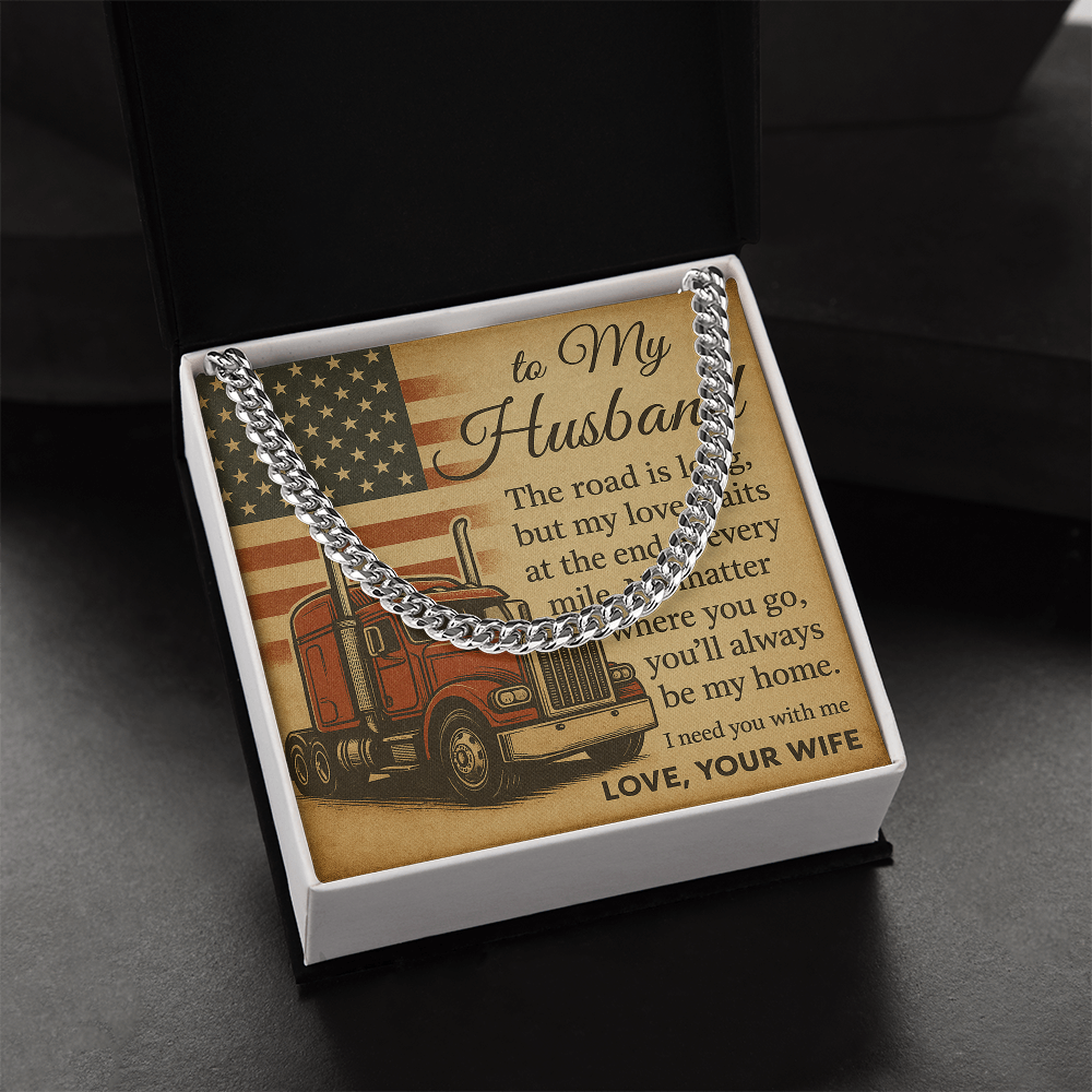 Trucker Husband Gift From Wife – Love Message Card