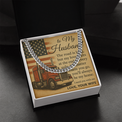Trucker Husband Gift From Wife – Love Message Card