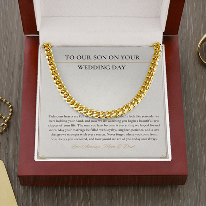 Cuban Link Necklace – Meaningful Gift for Son on His Wedding Day
