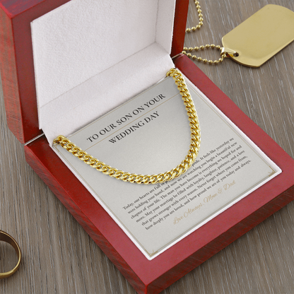 Cuban Link Necklace – Meaningful Gift for Son on His Wedding Day