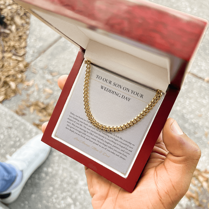 Cuban Link Necklace – Meaningful Gift for Son on His Wedding Day