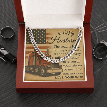 Trucker Husband Gift From Wife – Love Message Card