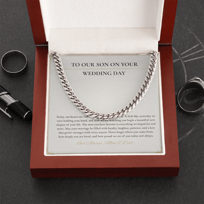 Cuban Link Necklace – Meaningful Gift for Son on His Wedding Day