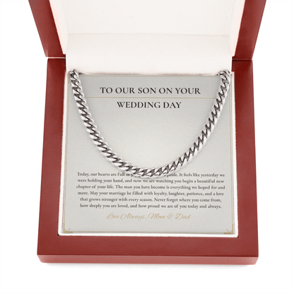 Cuban Link Necklace – Meaningful Gift for Son on His Wedding Day