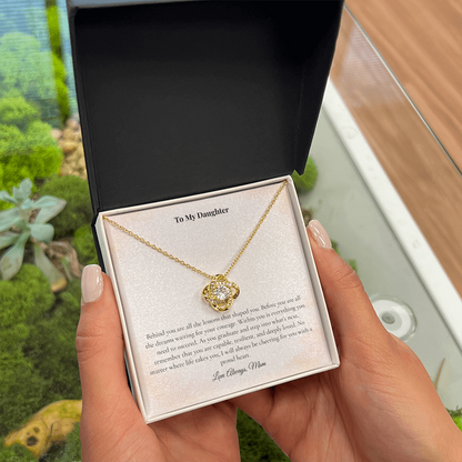 To My Daughter — Graduation Necklace — Behind You, Before You, Within You