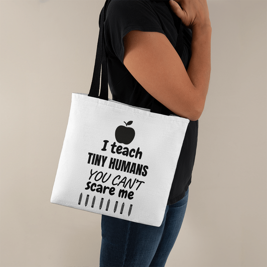 TEACH TINY HUMANS TOTE BAG - PENCILS