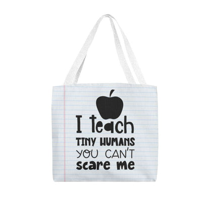 TEACH TINY HUMANS TOTE BAG - PAPER