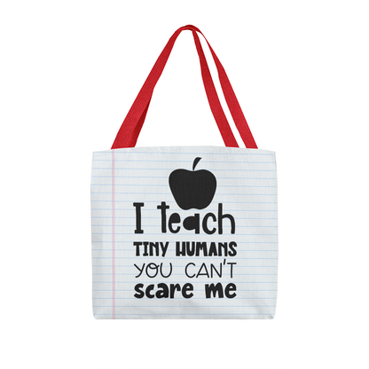 TEACH TINY HUMANS TOTE BAG - PAPER
