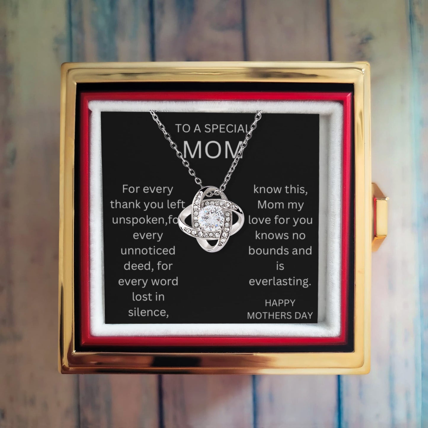 A Special Mom - Love Knot Necklace