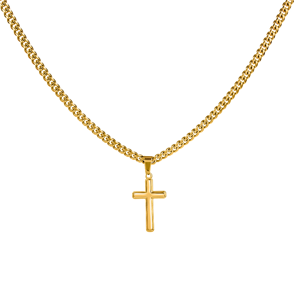 Gift for Son from Dad – Faith Cross Necklace – Christian Son Gift for Graduation, Birthday or Christmas