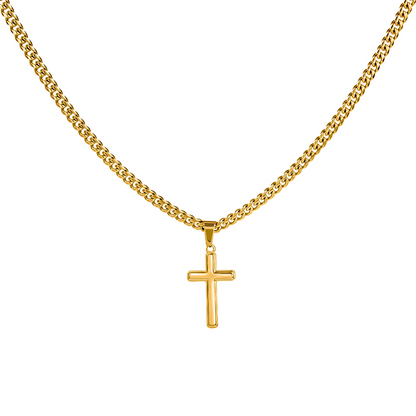 Gift for Son from Dad – Faith Cross Necklace – Christian Son Gift for Graduation, Birthday or Christmas
